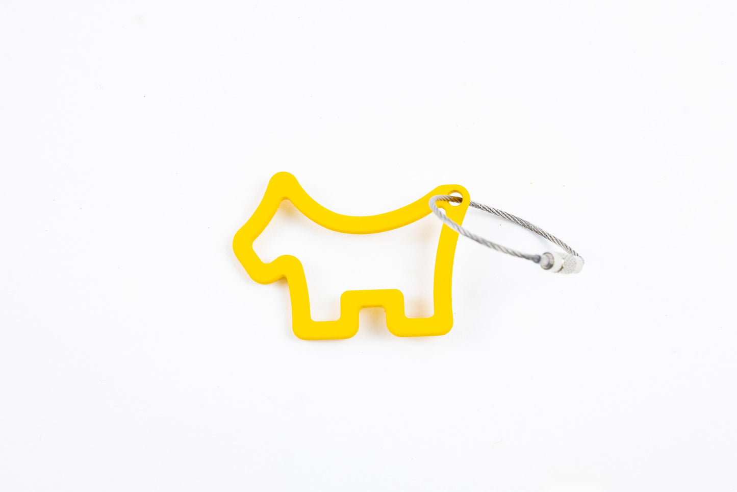 YELLOW SCOTTY DOG KEY FOB