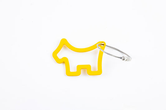 YELLOW SCOTTY DOG KEY FOB